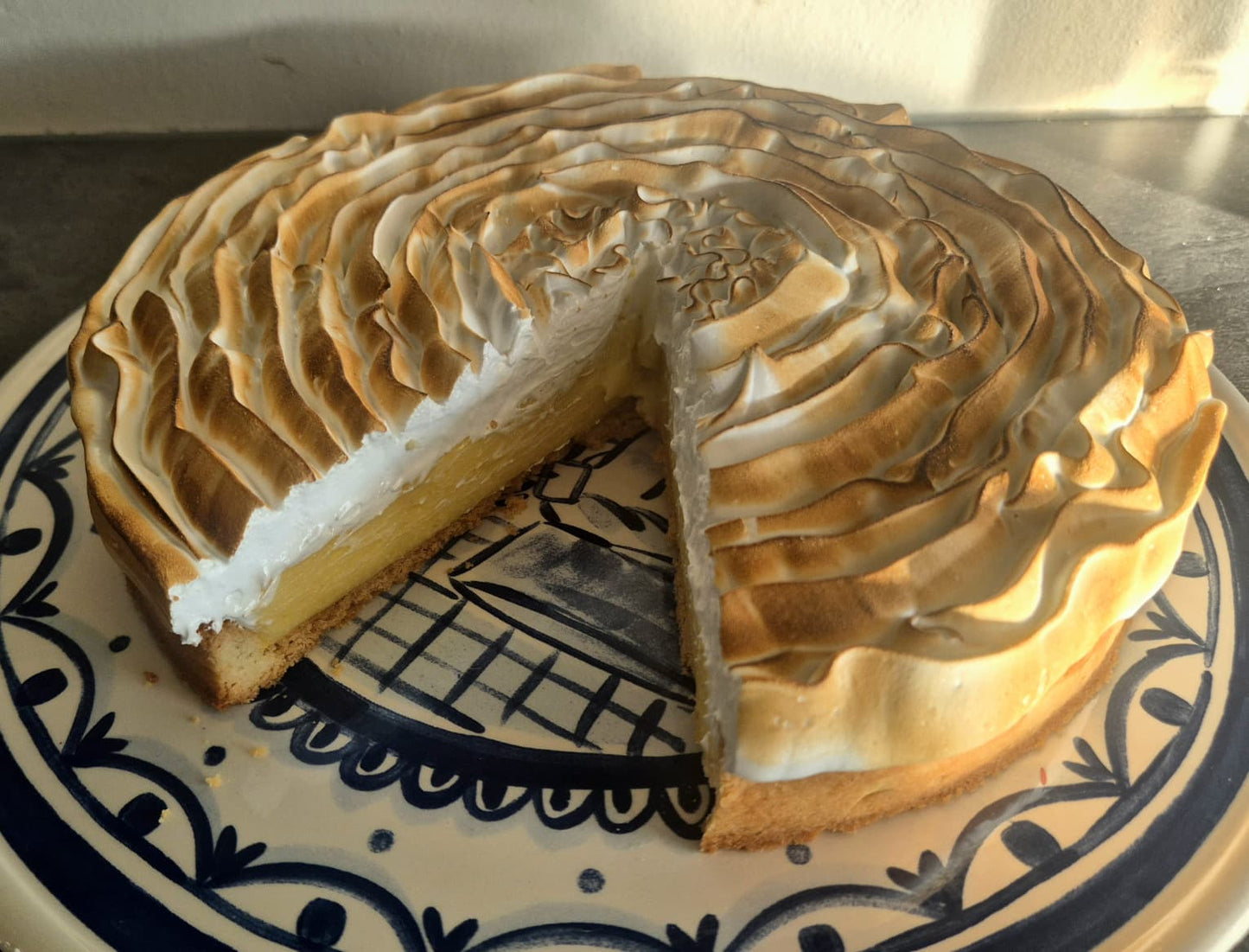 Citroen-meringue taart